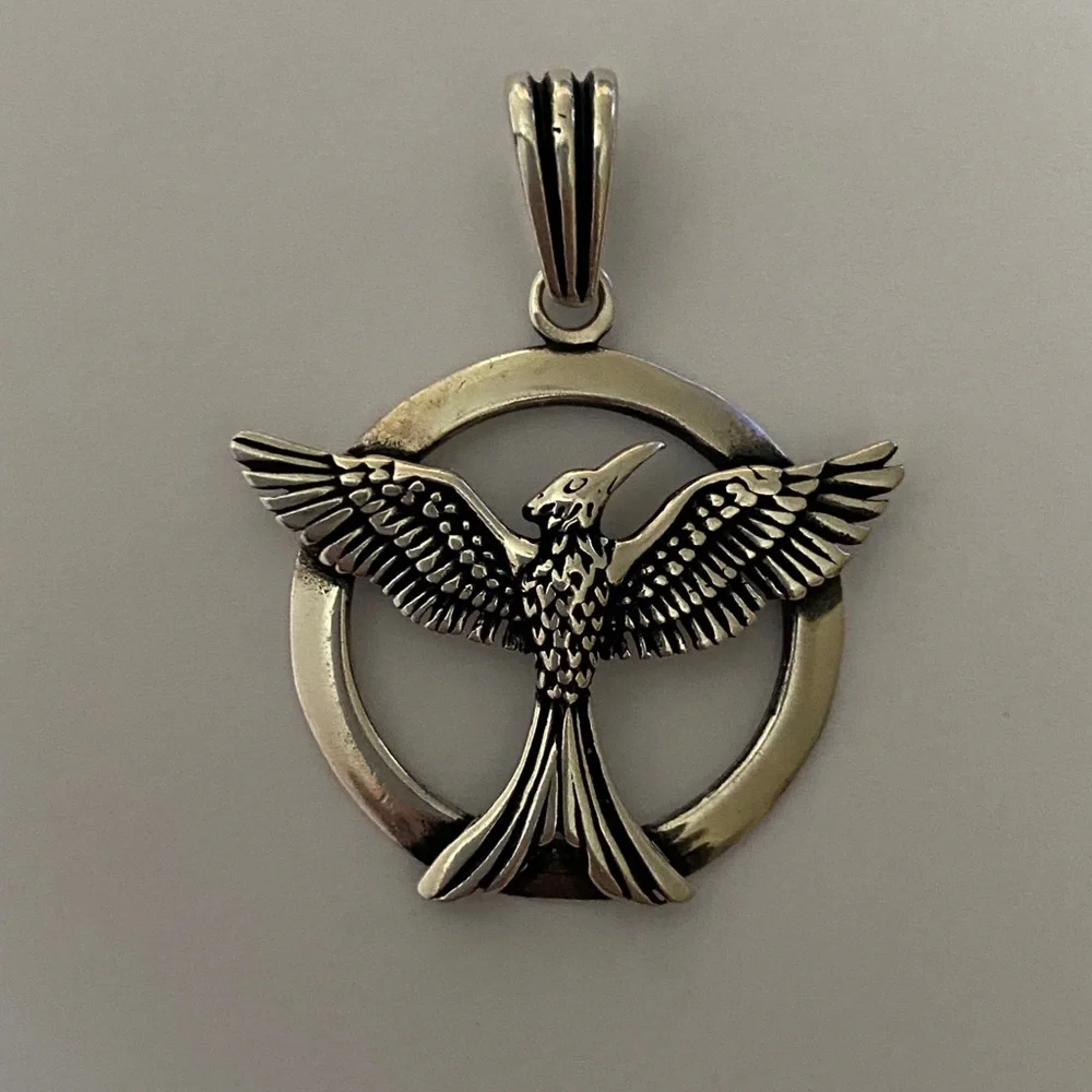 925 Sterling silver eagle unisex pendant